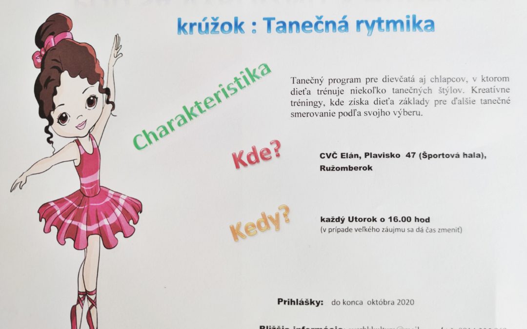 Krúžok Tanečná rytmika