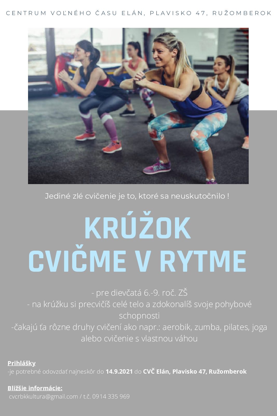 Krúžok “Cvičme v rytme”