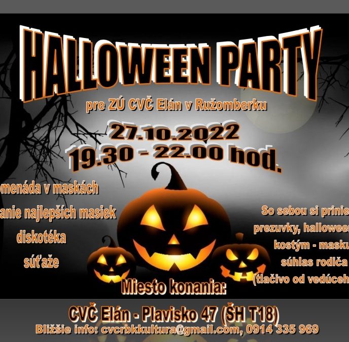 Halloween párty v Eláne