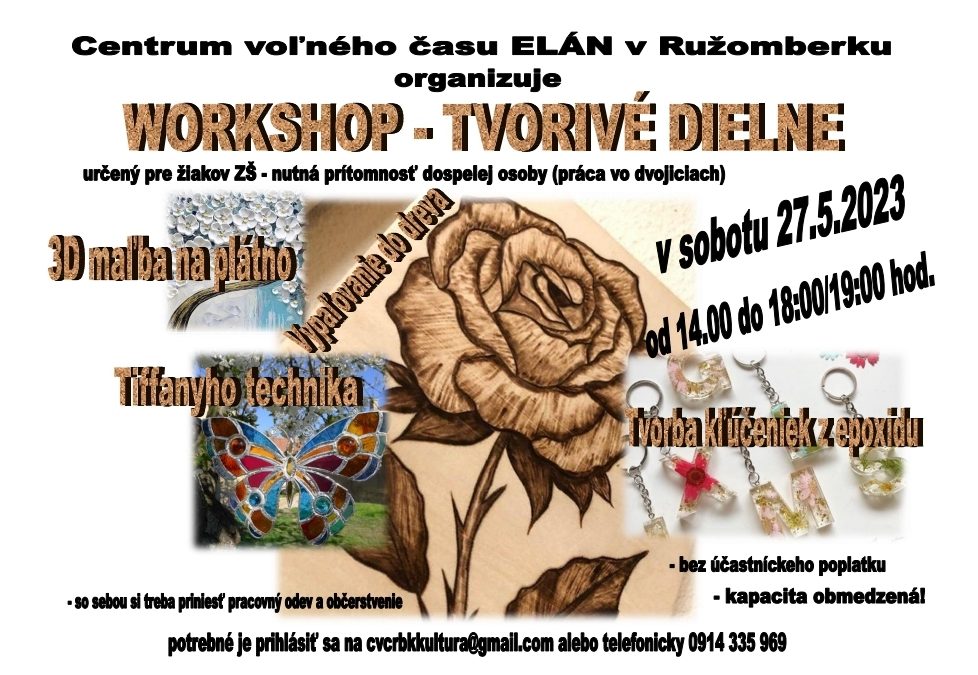 Workshop – TVORIVÉ DIELNE – 27.5.2023