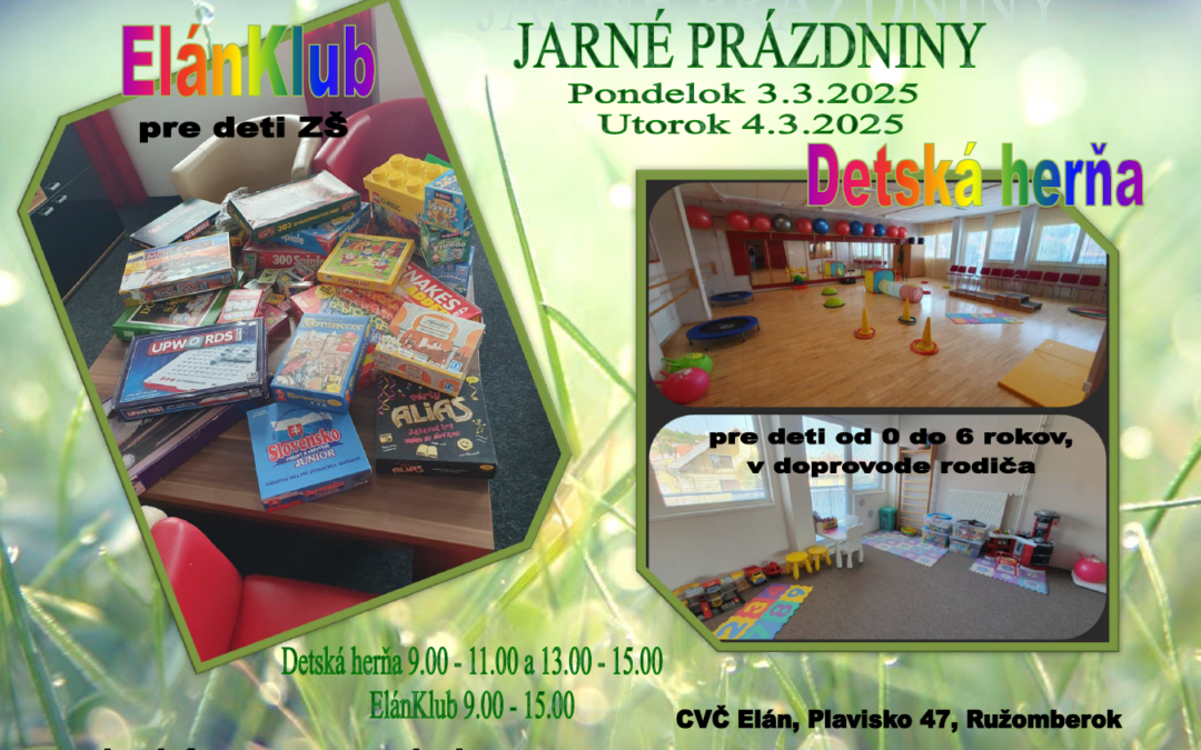 JARNÉ PRÁZDNINY