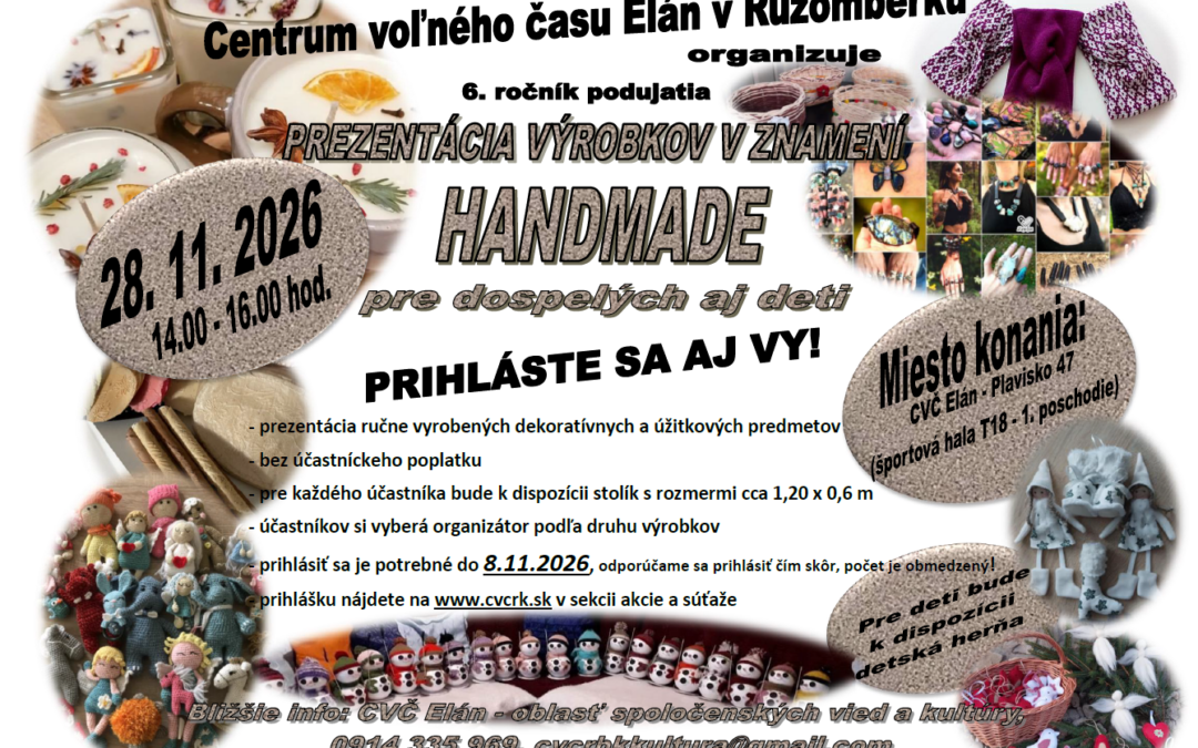 Venujete sa HANDMADE tvorbe???